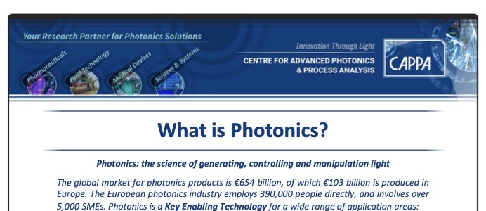 Photonics Applications - CAPPA